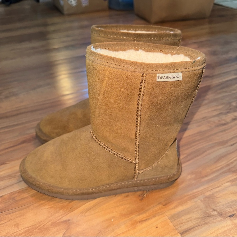 BearPaw Kids Brown Suede Boots